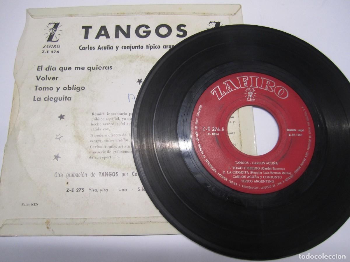 Discos de vinilo: disco vinilo single tangos carlos acu&ntilde;a - Foto 2