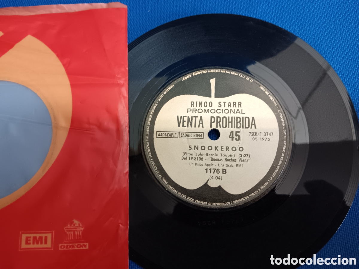 Discos de vinilo: BEATLES RINGO STARR SINGLE PROMOCIONAL ARGENTINA - Foto 2
