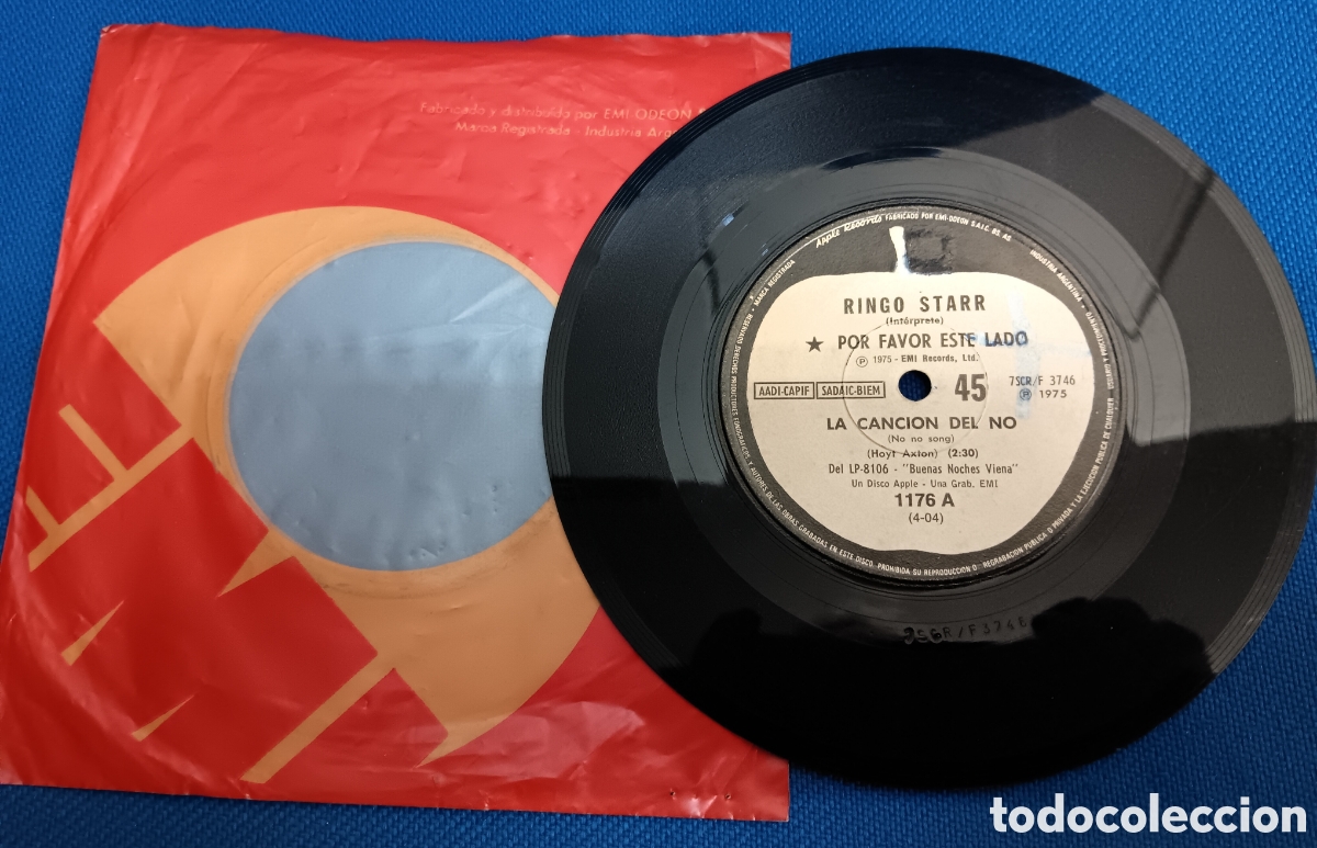 Discos de vinilo: BEATLES RINGO STARR SINGLE PROMOCIONAL ARGENTINA - Foto 3