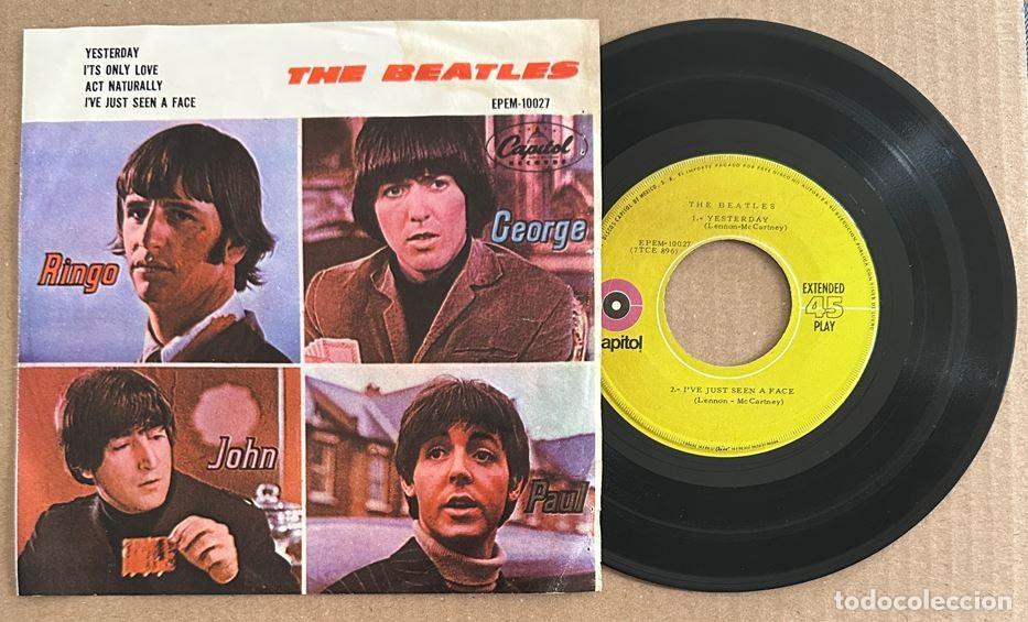Discos de vinilo: THE BEATLES EP YESTERDAY MEXICO PORTADA DIFERENTE