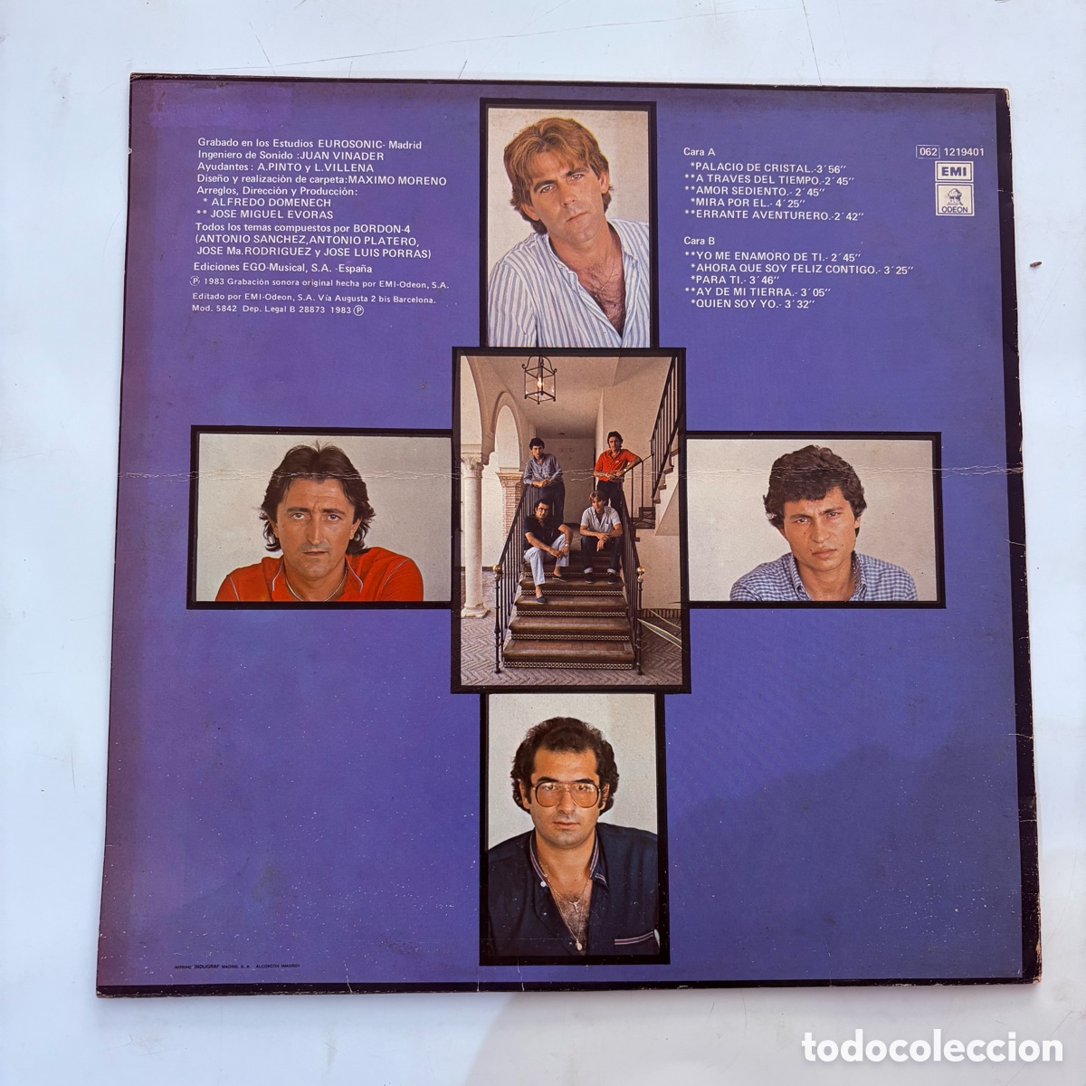 Discos de vinilo: lp Bordon-4 &lrm;&ndash; Palacio De Cristal edicion de 1983 - Foto 2