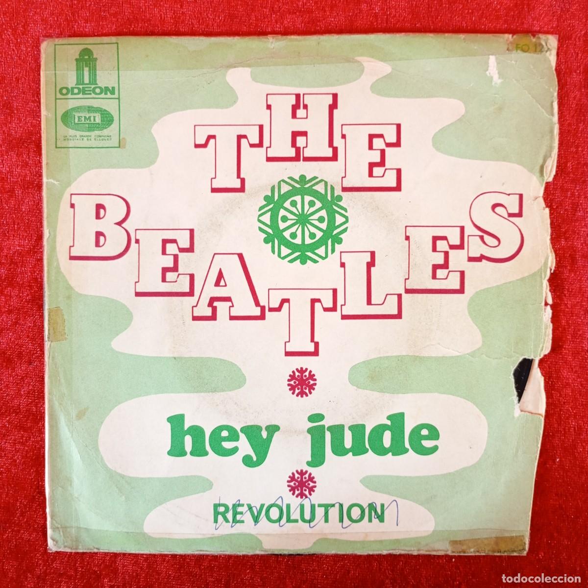 Discos de vinilo: THE BEATLES - HEY JUDE - REVOLUTION - ODEON - FO 127 - VINILO - SINGLE / 3343