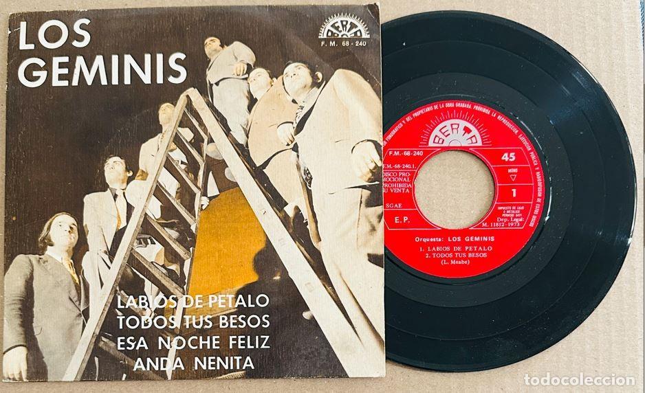 Discos de vinilo: LOS GEMINIS EP LABIOS DE PETALO PROMOCIONAL BERTA 1973