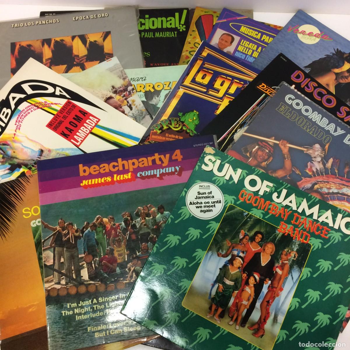 Discos de vinilo: Lote de 17 Discos de Vinilo - Canciones Disco, Caribe&ntilde;as, Para bailar...