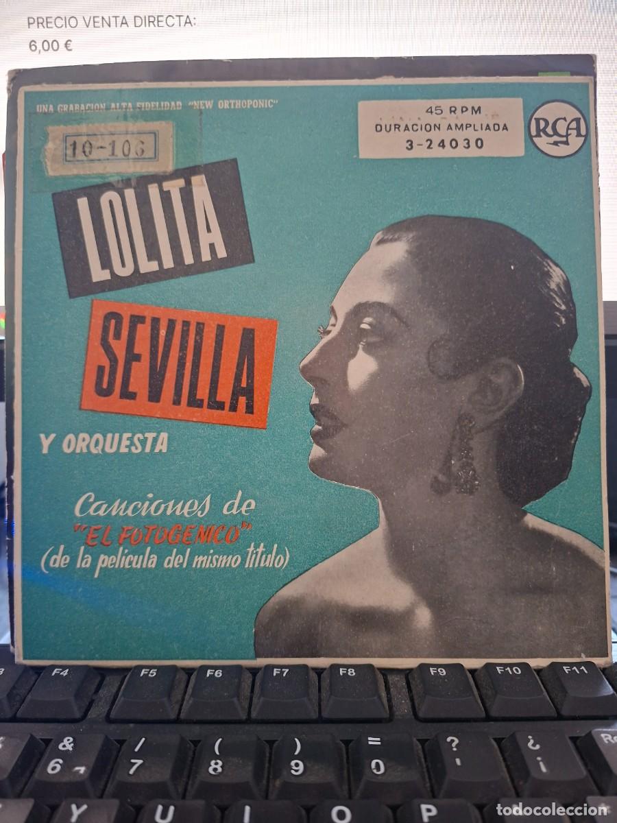 Discos de vinilo: LOLITA SEVILLA - CANCIONES DE LA PELICULA EL FOTOGENICO - EP DE VINILO C- 33