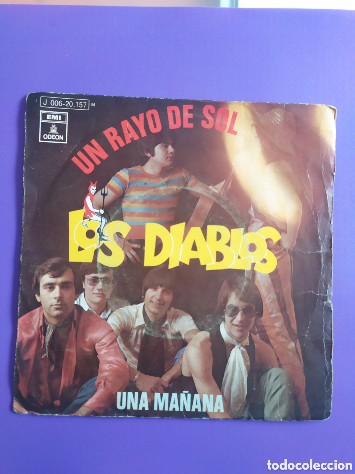 Discos de vinilo: Single Los Diablos. Un rayo de sol / Una ma&ntilde;ana