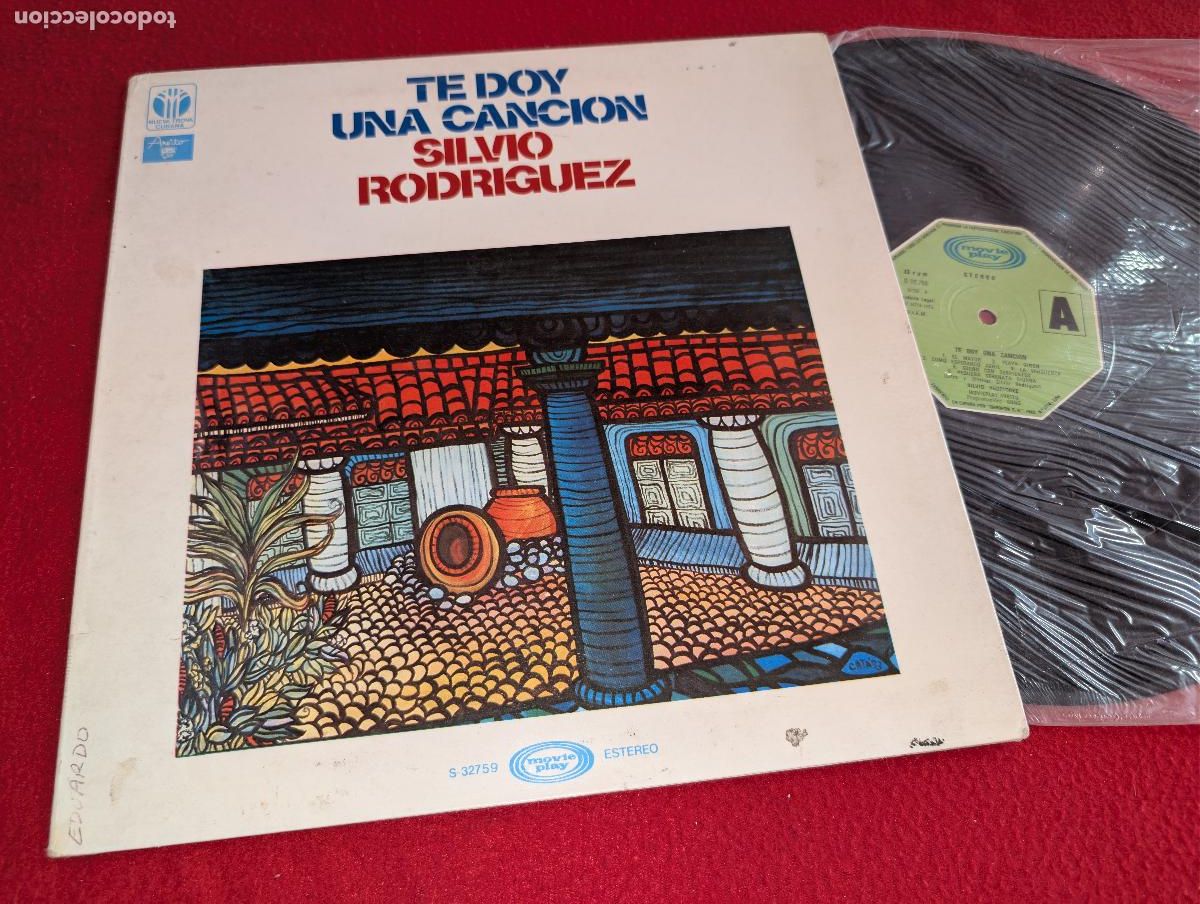Discos de vinilo: SILVIO RODRIGUEZ Te doy una cancion LP 1975 Movieplay S32759 GATEFOLD ESPA&Ntilde;A SPAIN