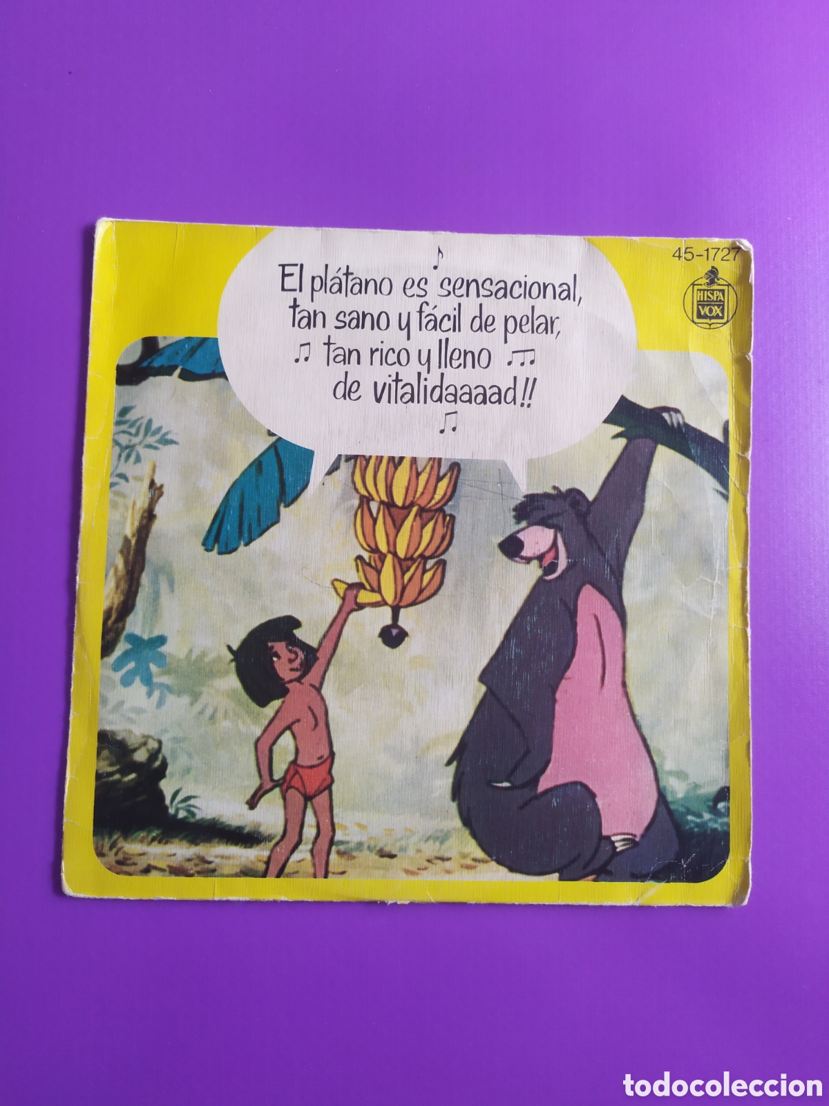 Discos de vinilo: Single Bso El libro de la selva. Busca Lo Mas Vital &rdquo;El Platano&rdquo;
