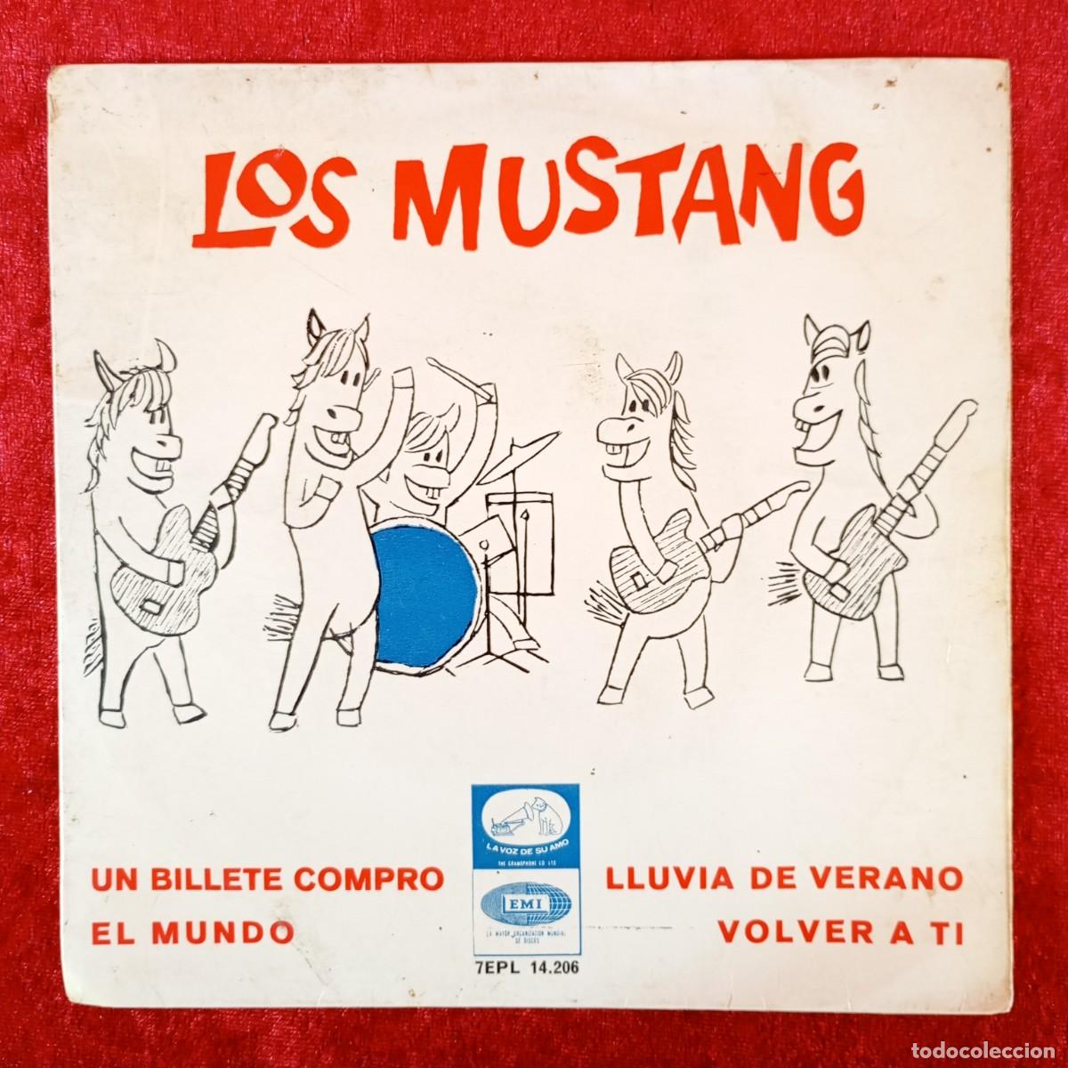 Discos de vinilo: LOS MUSTANG - UN BILLETE COMPRO - VOLVER A TI - 7EPL 14.206 - VINILO - SINGLE / 3350