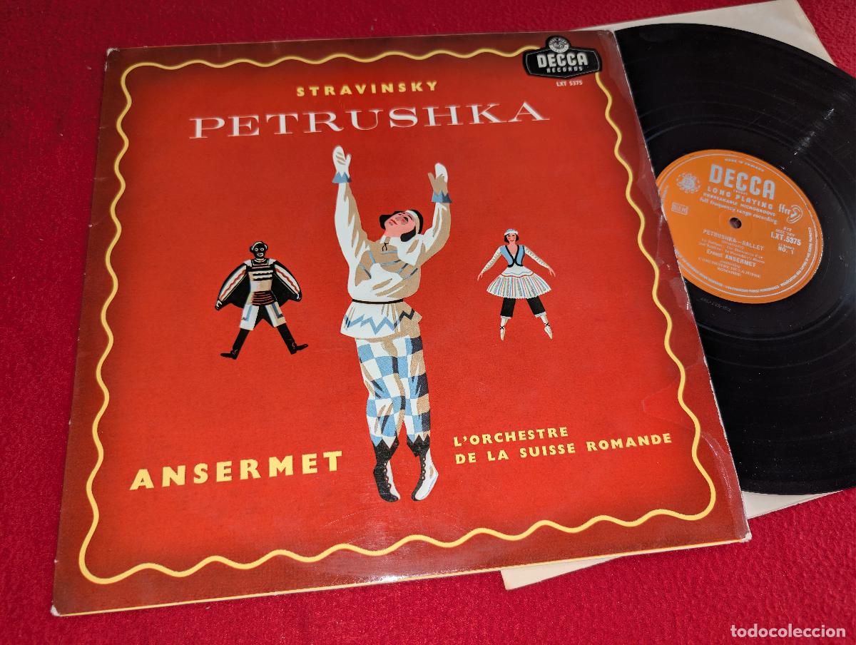 Discos de vinilo: ORCH. SUISSE ROMANDE dir Ansermet STRAVINSKY Petrushka LP 1957 Decca LXT5375 ENGLAND UK
