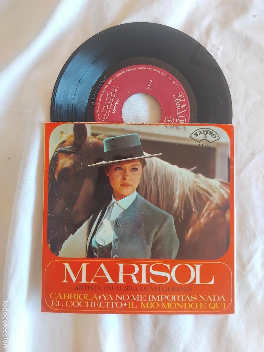 Discos de vinilo: MARISOL. CABRIOLA + 3. EP ZAFIRO 1965.