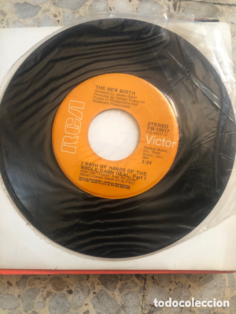 Discos de vinilo: SGL THE NEW BIRTH I WASH MY HANDS OF THE WHOLE 1974