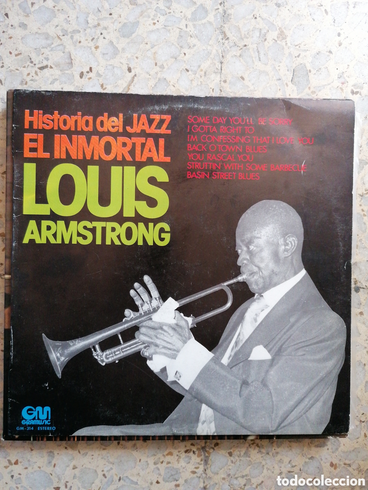 Discos de vinilo: LP EL INMORTAL LOUIS ARMSTRONG 1974