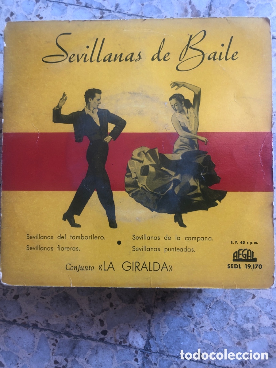 Discos de vinilo: EP LA GIRALDA SEVILLANAS DE BAILE TAMBORILERO