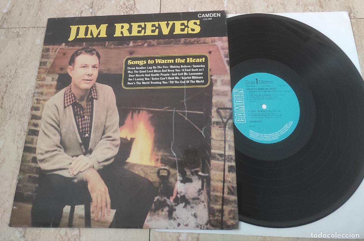 Discos de vinilo: JIM REEVES --LP- SONGS TO WARM THE HEART -UK- 1972-
