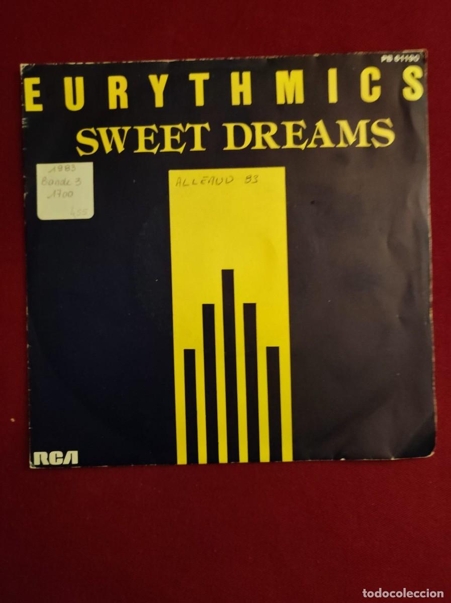 Discos de vinilo: Disco Vinilo Single (45 RPM) - Eurythmics &rdquo;Sweet Dreams&rdquo; (Synth-Pop, 1983)