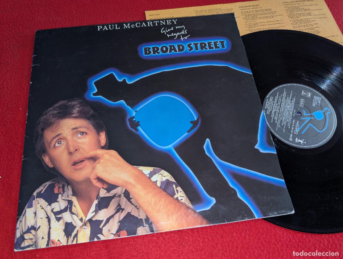 Discos de vinilo: PAUL McCARTNEY Give my regards to Broad Street LP 1984 EMI Odeon SPAIN ESPA&Ntilde;A BEATLES GATEFOLD