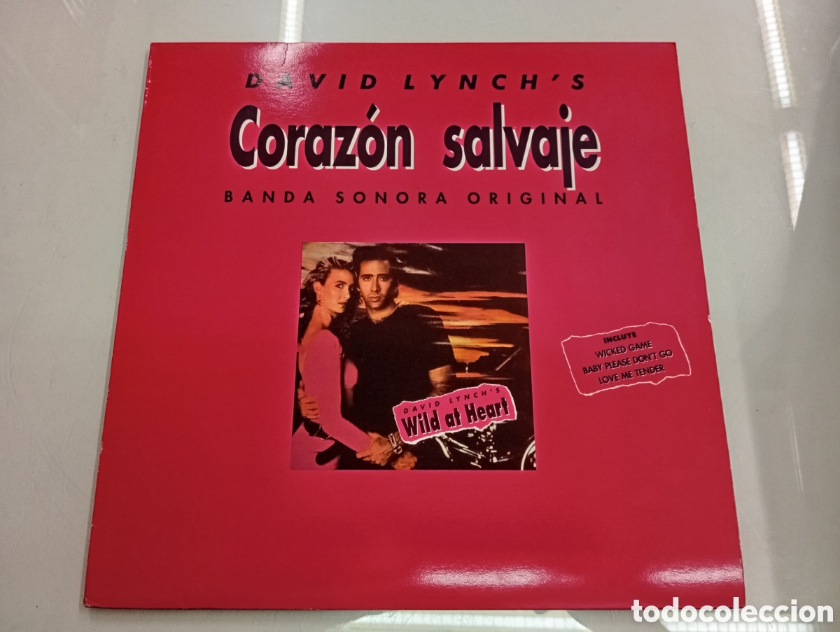 Discos de vinilo: BSO Coraz&oacute;n Salvaje (Wild at Heart) - David Lynch - Vinilo Original 1991 - Muy Buen Estado