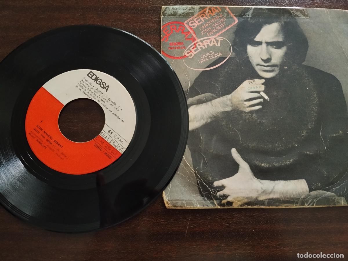 Discos de vinilo: JOAN MANUEL SERRAT -DISCO SINGLE - Foto 2