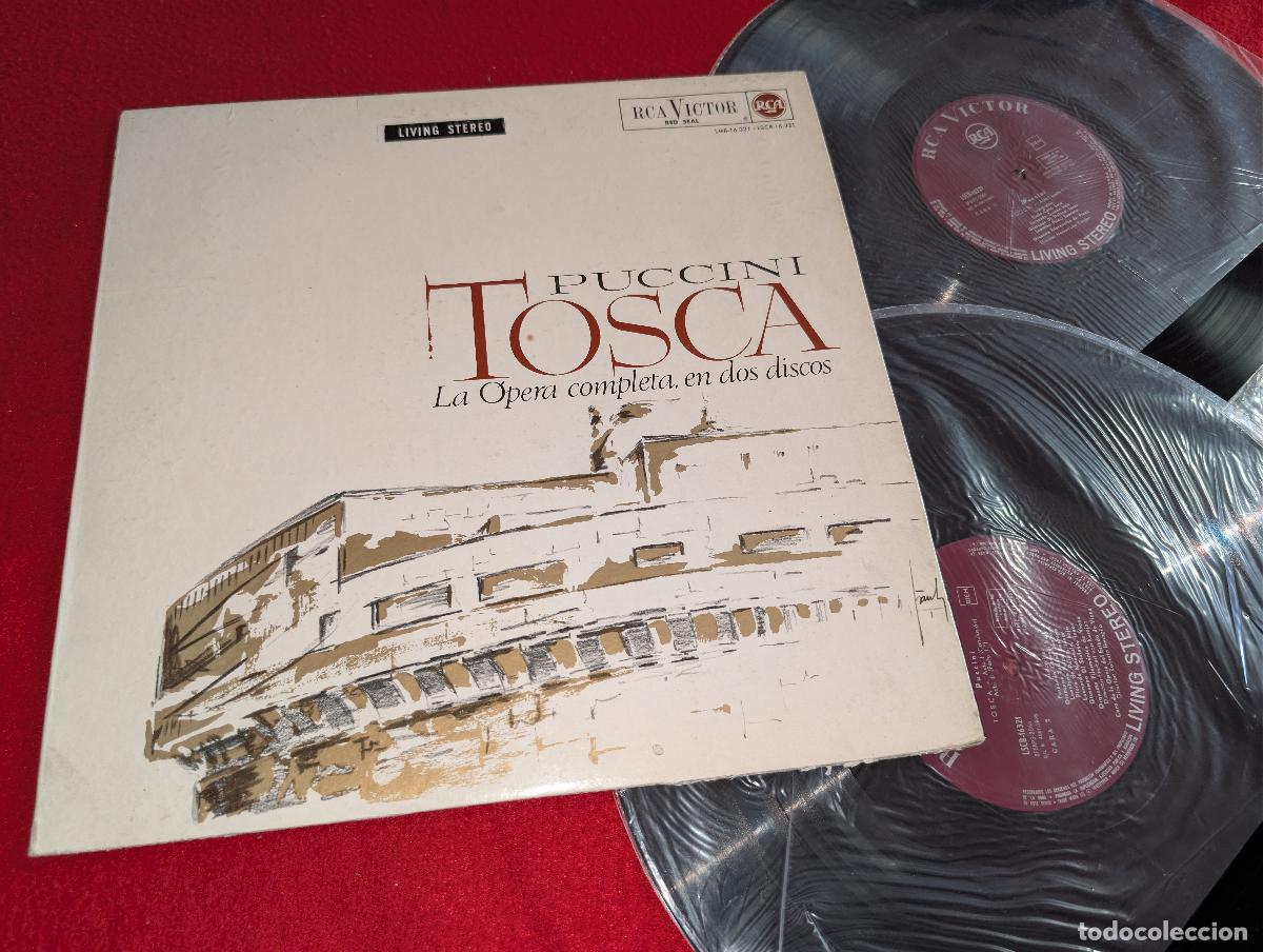 Discos de vinilo: VIENA dir Karajan PUCCINI Tosca PRICE+TADDEI+CORENA+STEFANO 2LP 1965 RCA SPAIN GATEFOLD