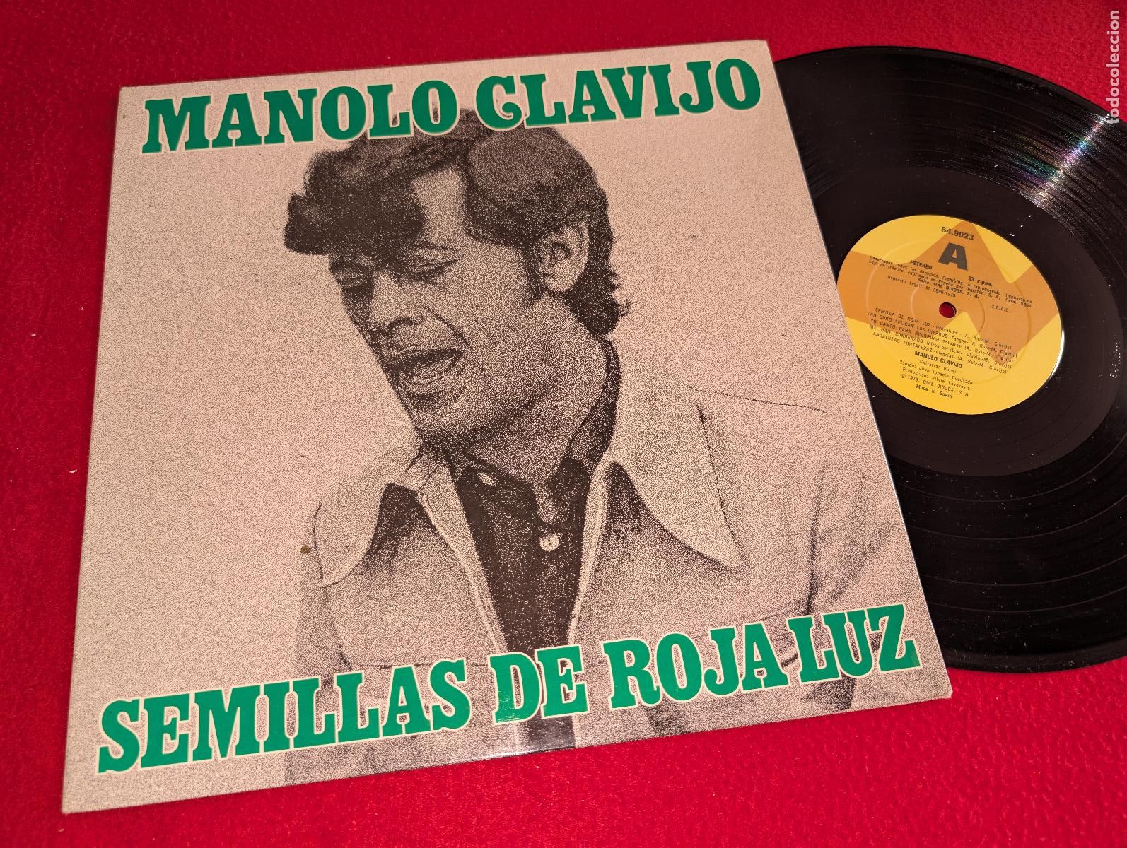 Discos de vinilo: MANOLO CLAVIJO & BONNI Semillas de Roja Luz LP 1979 Dial GATEFOLD