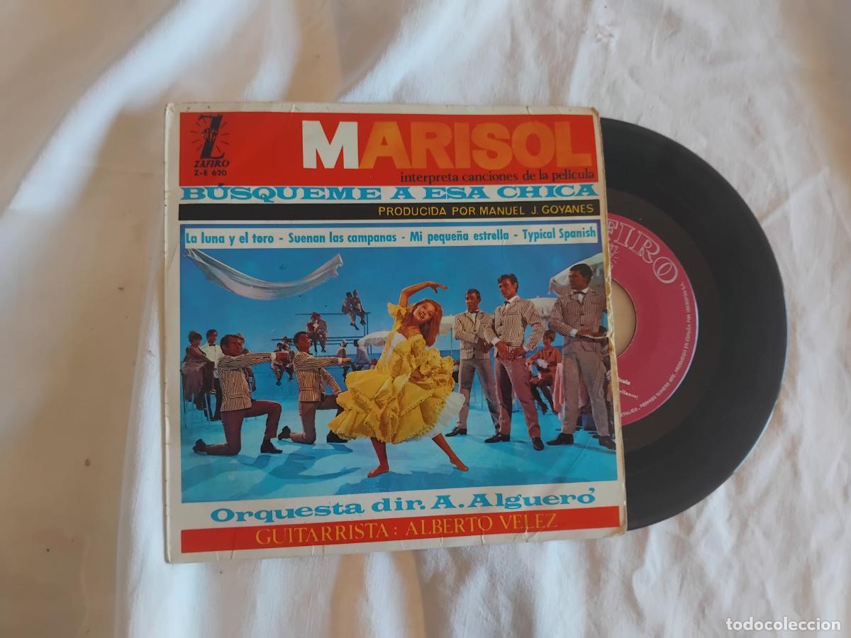 Discos de vinilo: MARISOL. BUSQUEME A ESA CHICA. LA LUNA Y EL TORO + 3. EP ZAFIRO 1964.