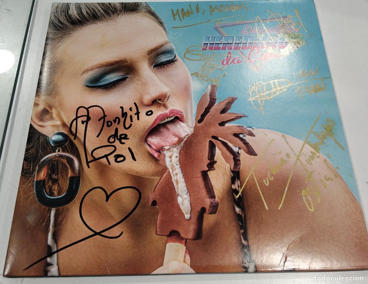 Discos de vinilo: HEREDEIROS DA CRUS - DERRETIDOS LP FIRMADO POR TODA LA BANDA!!!