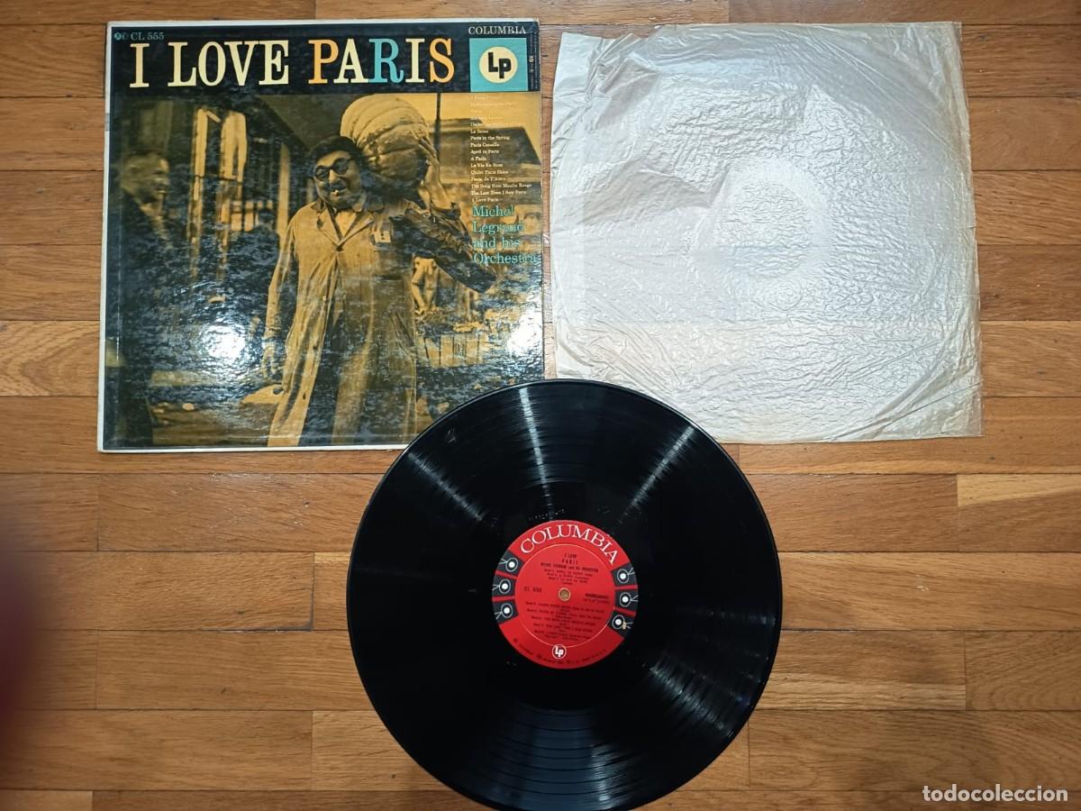 Discos de vinilo: LP MICHEL LEGRAND AND HIS ORCHESTRA - I LOVE PARIS - COLUMBIA - USA