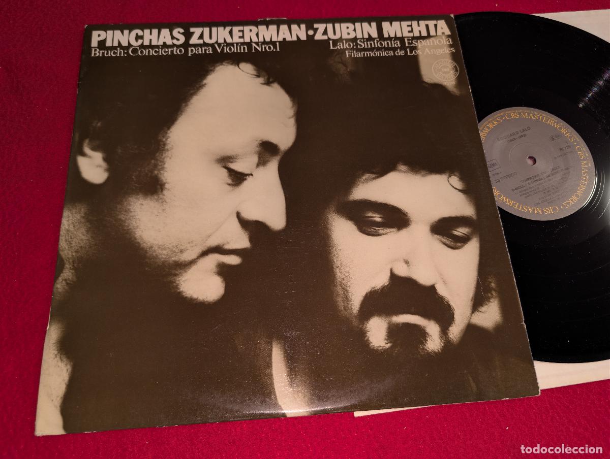 Discos de vinilo: ANGELES PHIL. Mehta ZUKERMAN Bruch violin 1+ LALO SINF. ESPA&Ntilde;OLA EDUARDO LALO LP 1978 CBS SPAIN