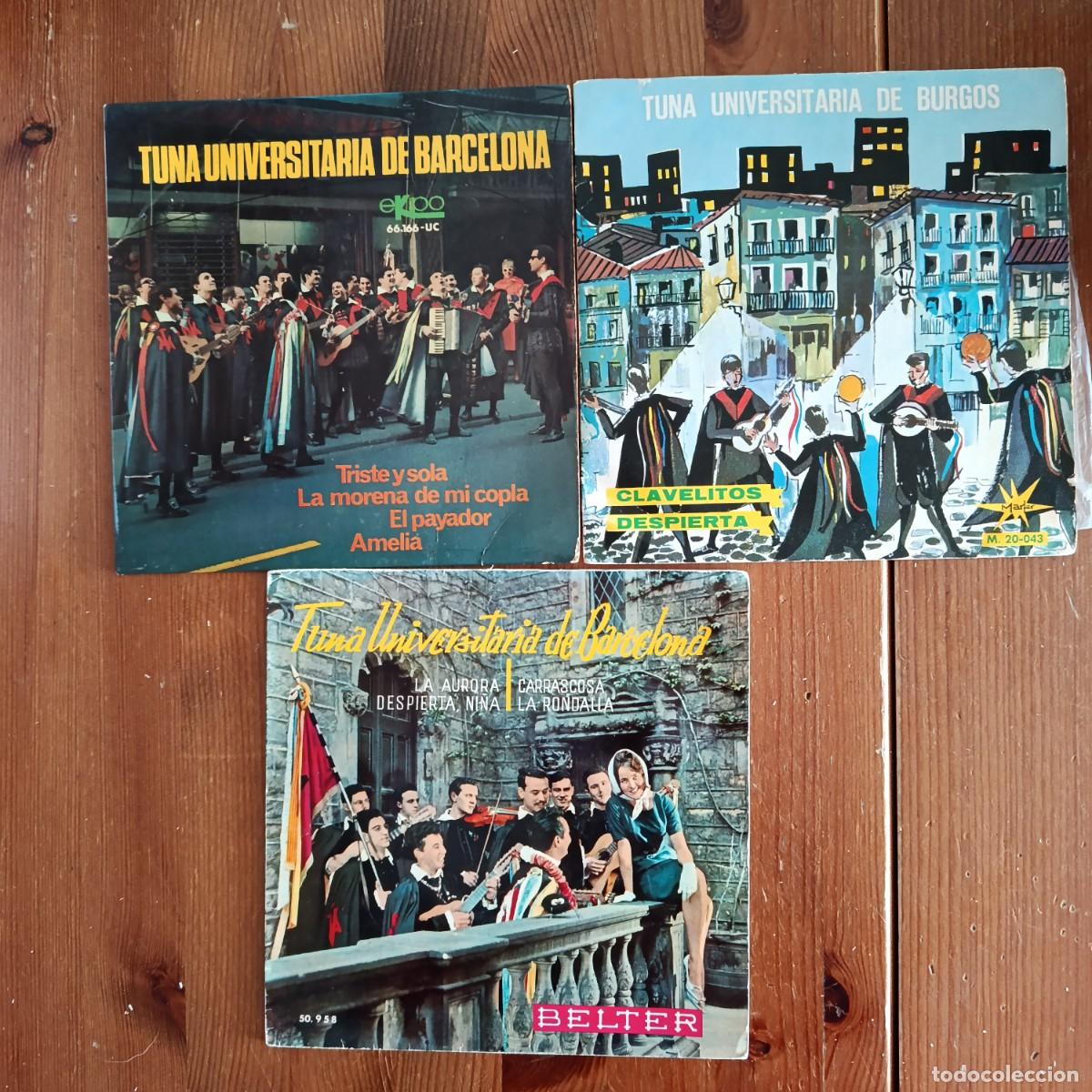 Discos de vinilo: LOTE 3 EPS TUNA - BARCELONA - BURGOS - A&Ntilde;OS 60