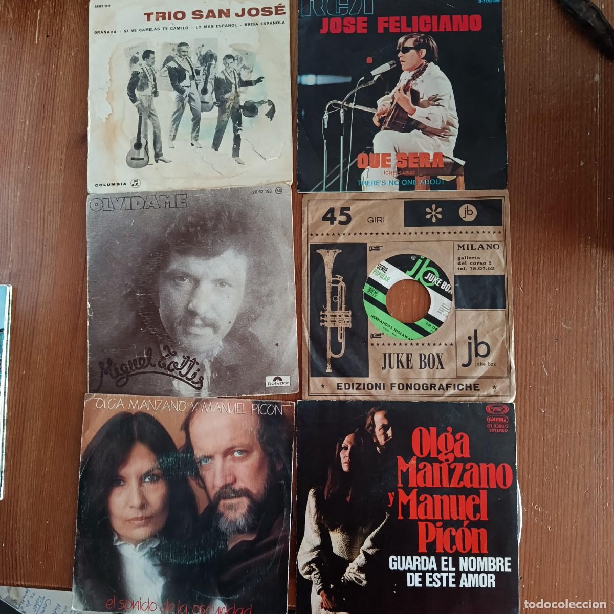 Discos de vinilo: LOTE DE 5 SINGLES Y 1 EP DE M&Uacute;SICA SUDAMERICANA - JOS&Eacute; FELICIANO, OLGA MANZANO Y MANUEL PIC&Oacute;N...