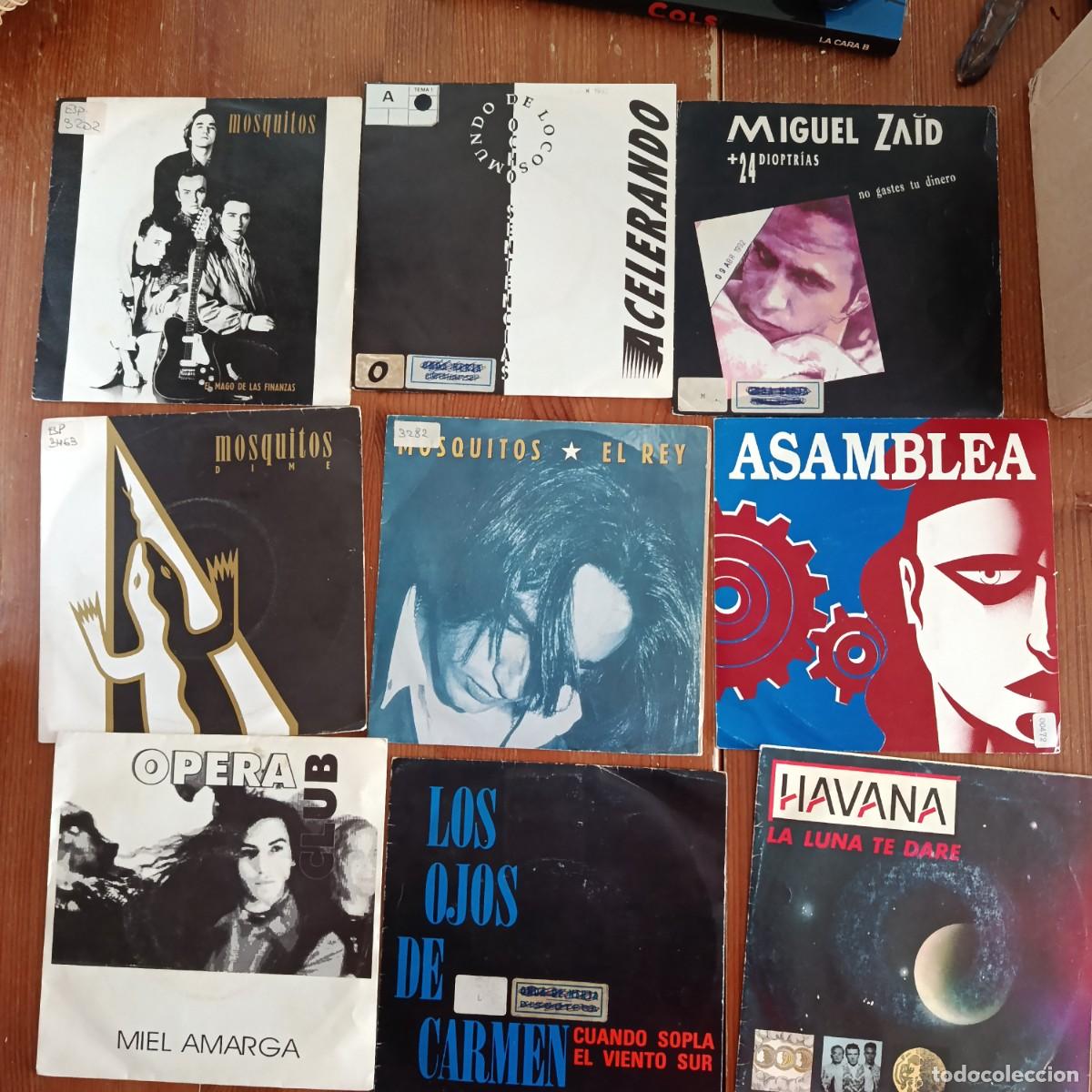 Discos de vinilo: LOTE DE 9 SINGLES DE POP ESPA&Ntilde;OL A&Ntilde;OS 90 - MOSQUITOS, ASAMBLEA, MIGUEL ZAID, OCHO SENTENCIAS, HAVANA