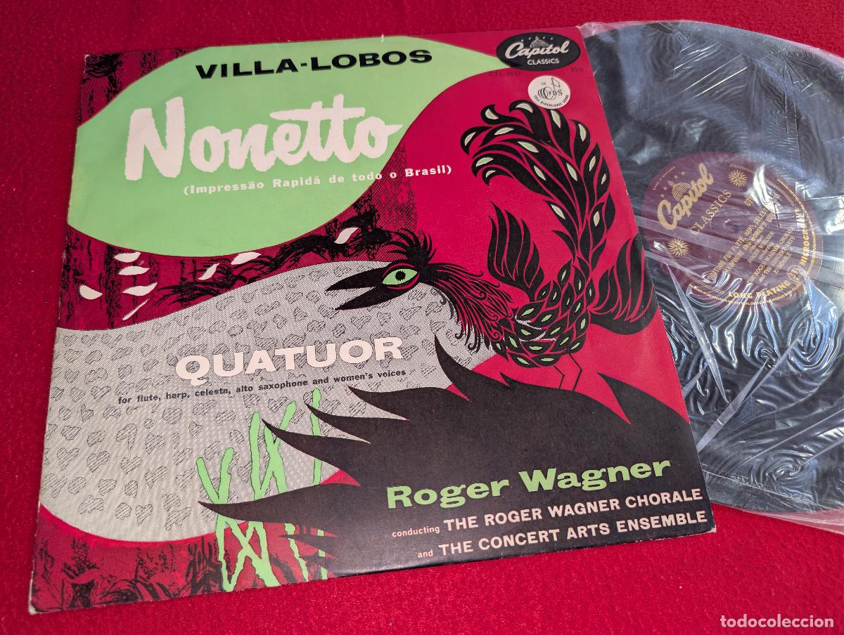 Discos de vinilo: CONCERT ARTS ENSEMBLE dir Wagner+chorale VILLA LOBOS Nonetto LP 1953 Capitol UK ENGLAND