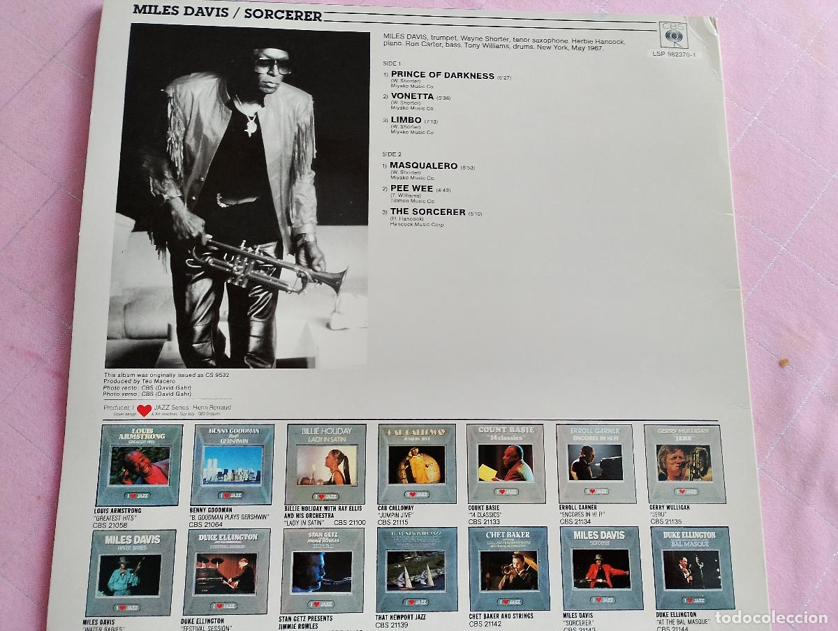Discos de vinilo: Miles Davis &ndash; Sorcerer 1990 ed espa&ntilde;ola - Foto 3