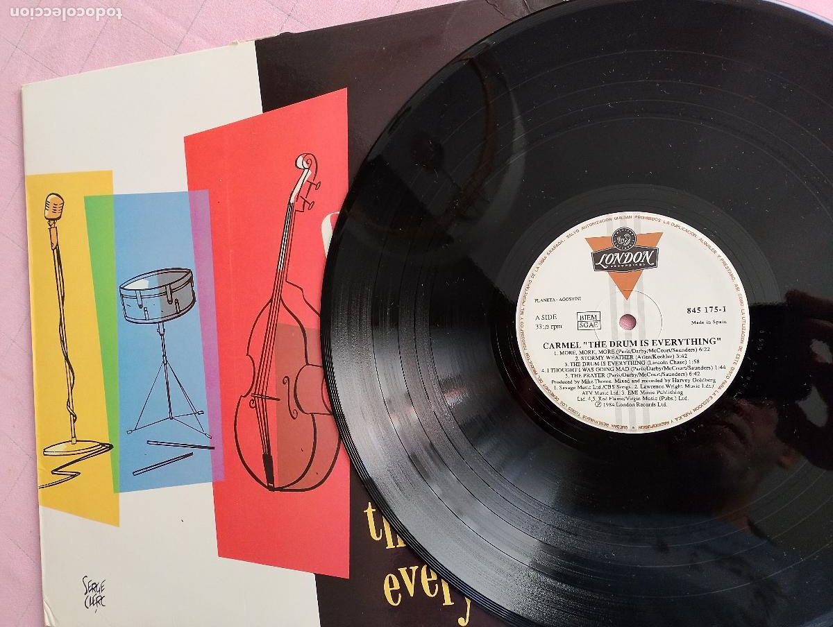 Discos de vinilo: Carmel &ndash; The Drum Is Everything, - Foto 3