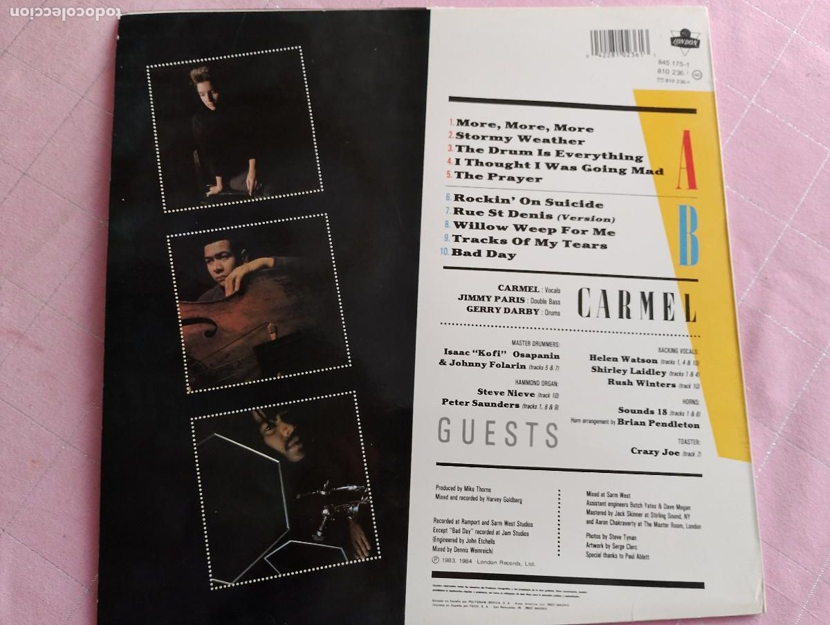 Discos de vinilo: Carmel &ndash; The Drum Is Everything, - Foto 4