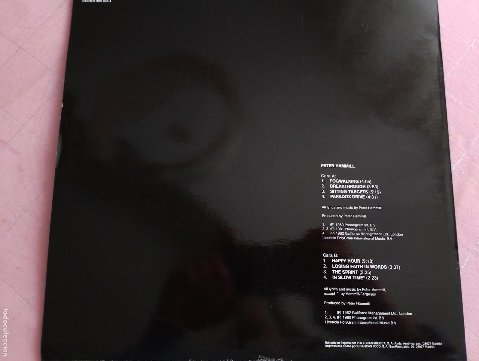 Discos de vinilo: Peter Hammill &ndash; Peter Hammill, ed espa&ntilde;ola 1990 - Foto 4