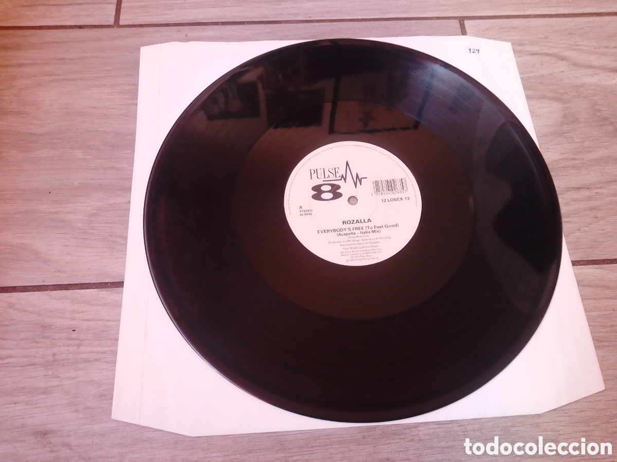 Discos de vinilo: ROZALLA - EVERYBODY'S FREE - MAXI - S&Oacute;LO VINILO - UK - PULSE 8 - PLS 129 - L -