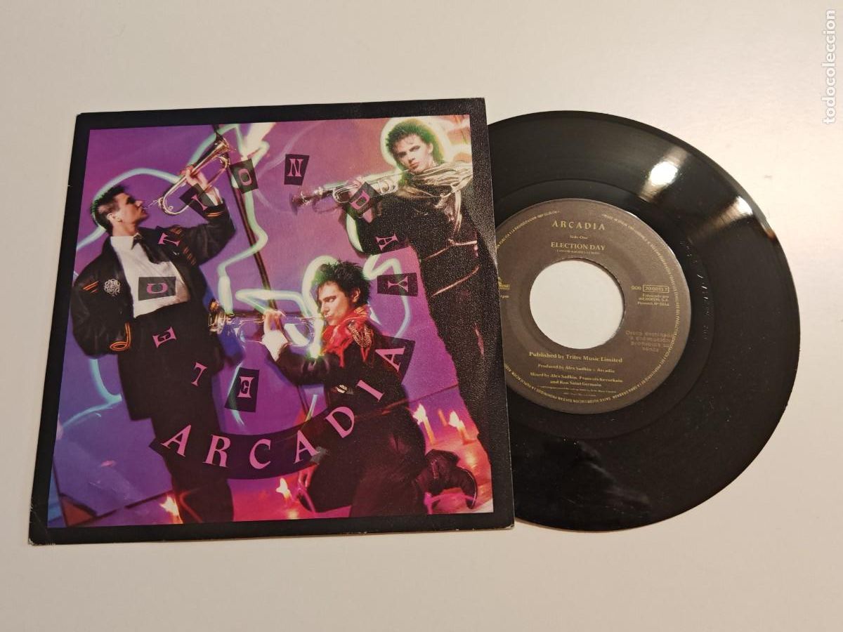 Discos de vinilo: ARCADIA Election day SINGLE VINILO PROMO ESPA&Ntilde;A DEL A&Ntilde;O 1985 SIMON LE BON DURAN DURAN
