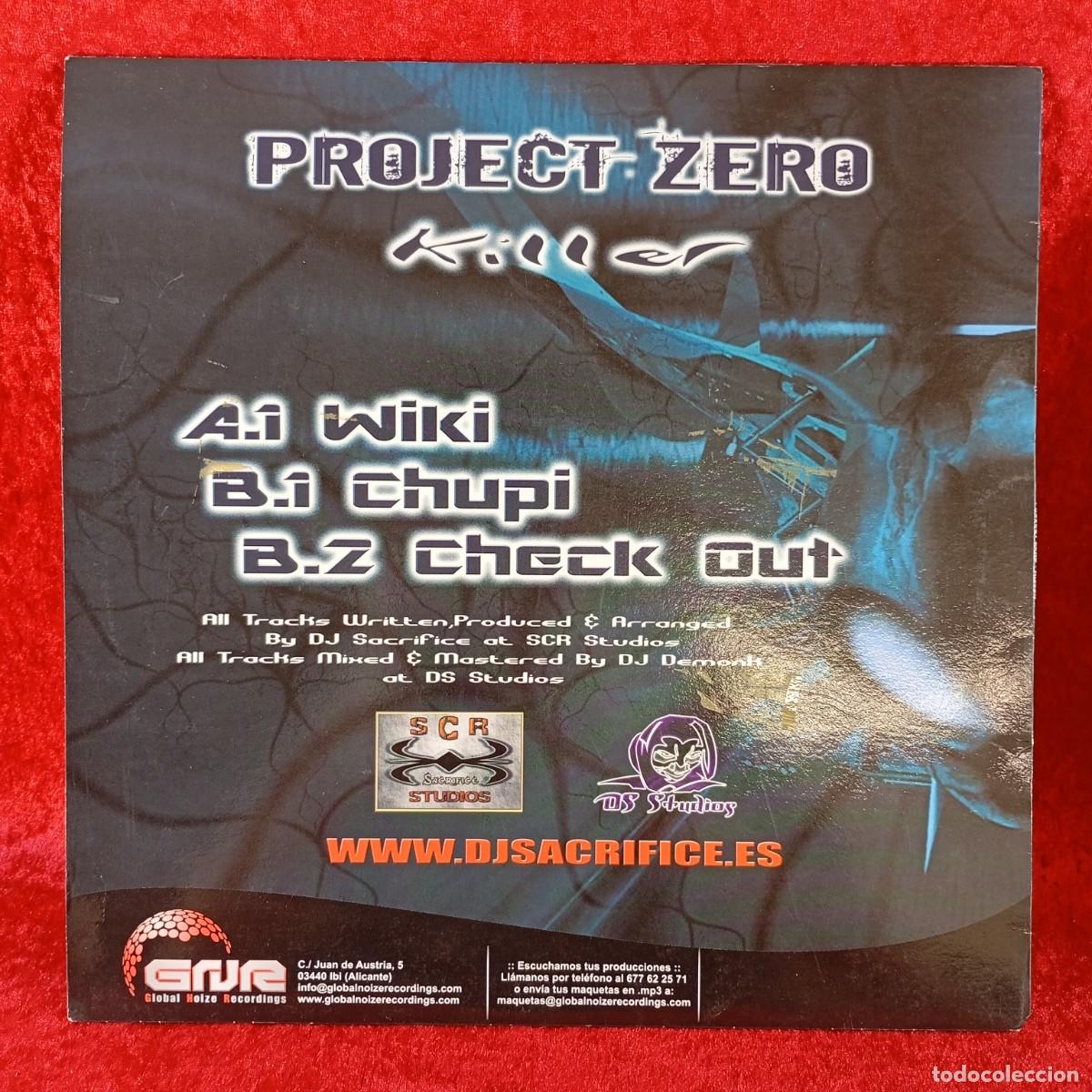 Discos de vinilo: PROJECT ZERO - SACRIFICE - KILLER - GLOBAL NOIZE RECORDINGS - DISCO DE VINILO / 3396 - Foto 2