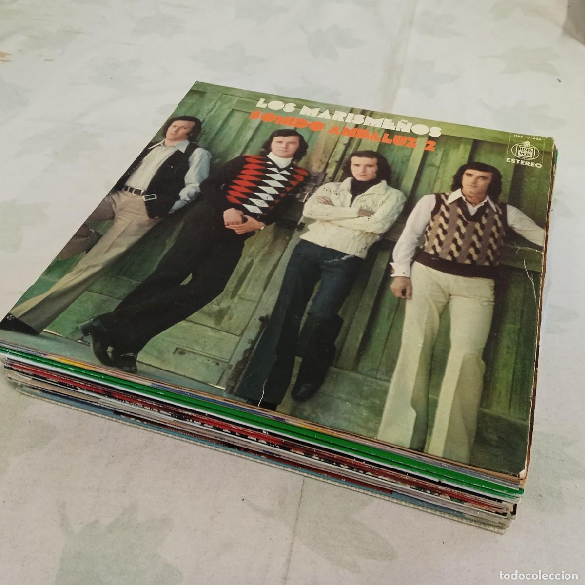 Dischi in vinile: Lote de 16 LPs discos de vinilo de Sevillanas. Los Marisme&ntilde;os. Cantores de Hispalis, Mar&iacute;a del Monte