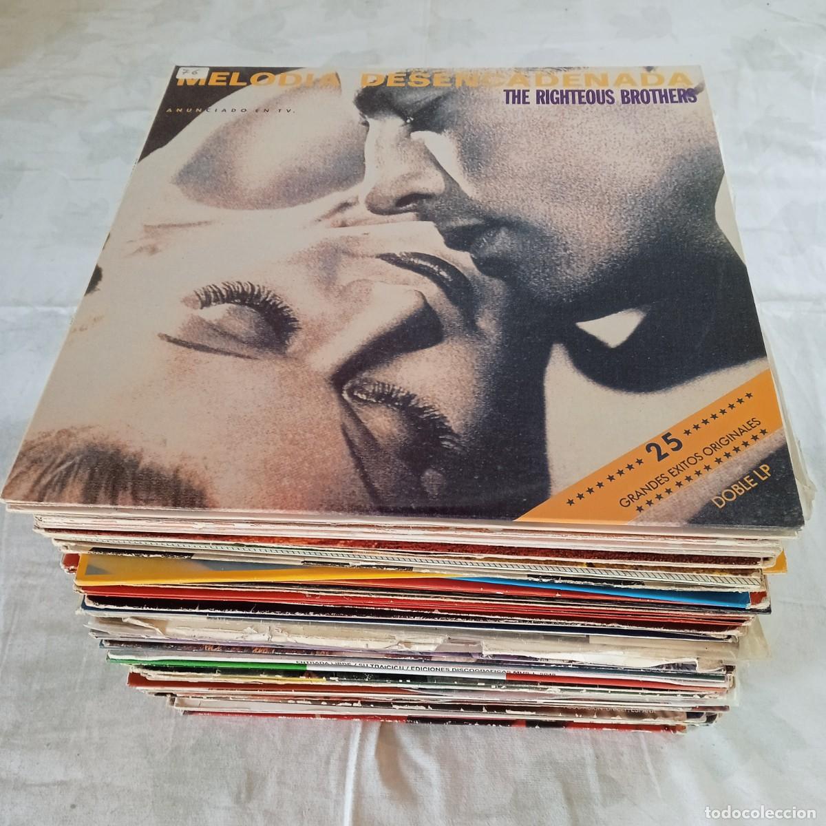 Disques de vinyle: Lote de 80 LPs discos de vinilo variados