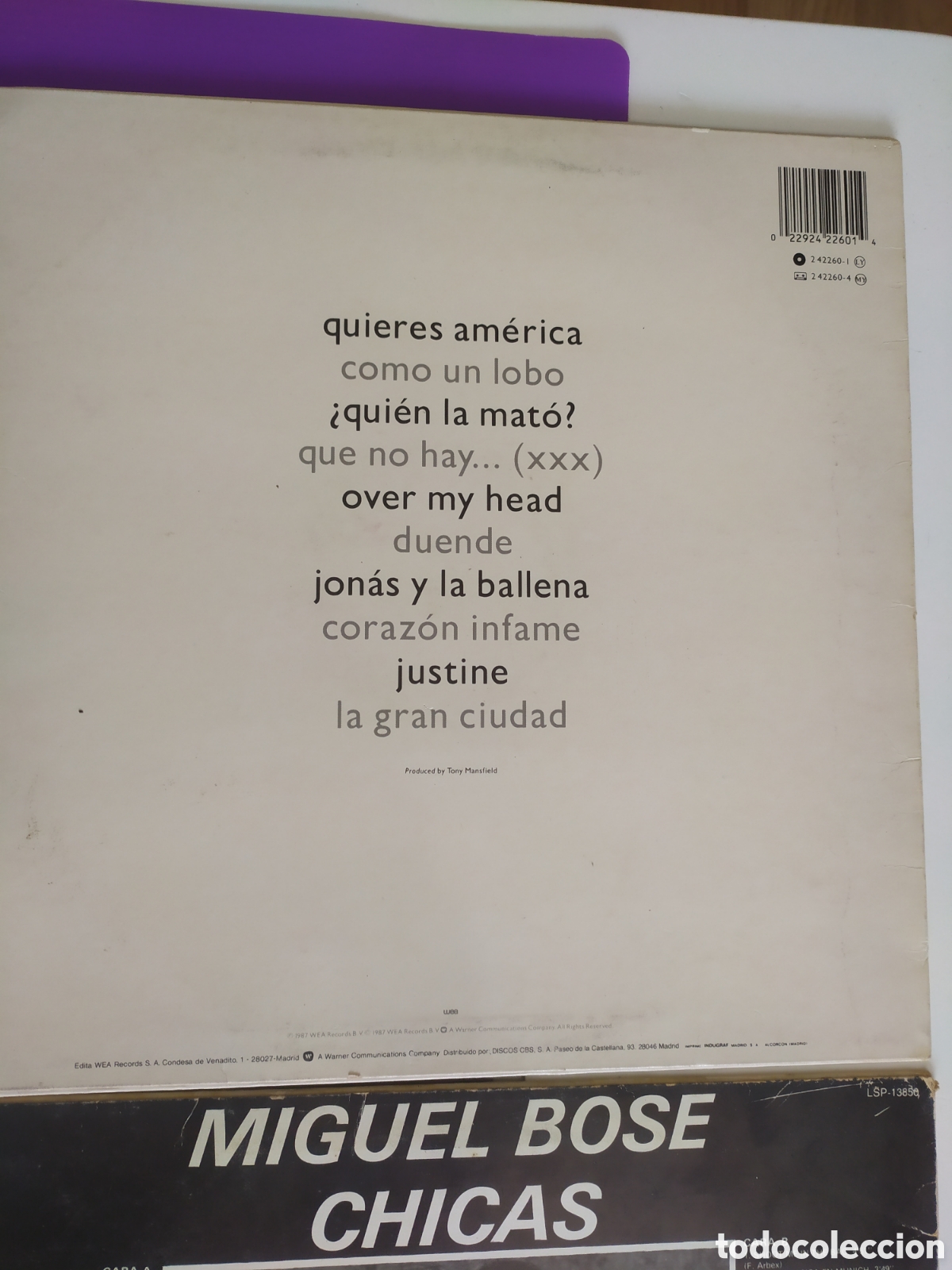 Discos de vinilo: Lote 7 vinilos Miguel Bos&eacute; - Foto 4