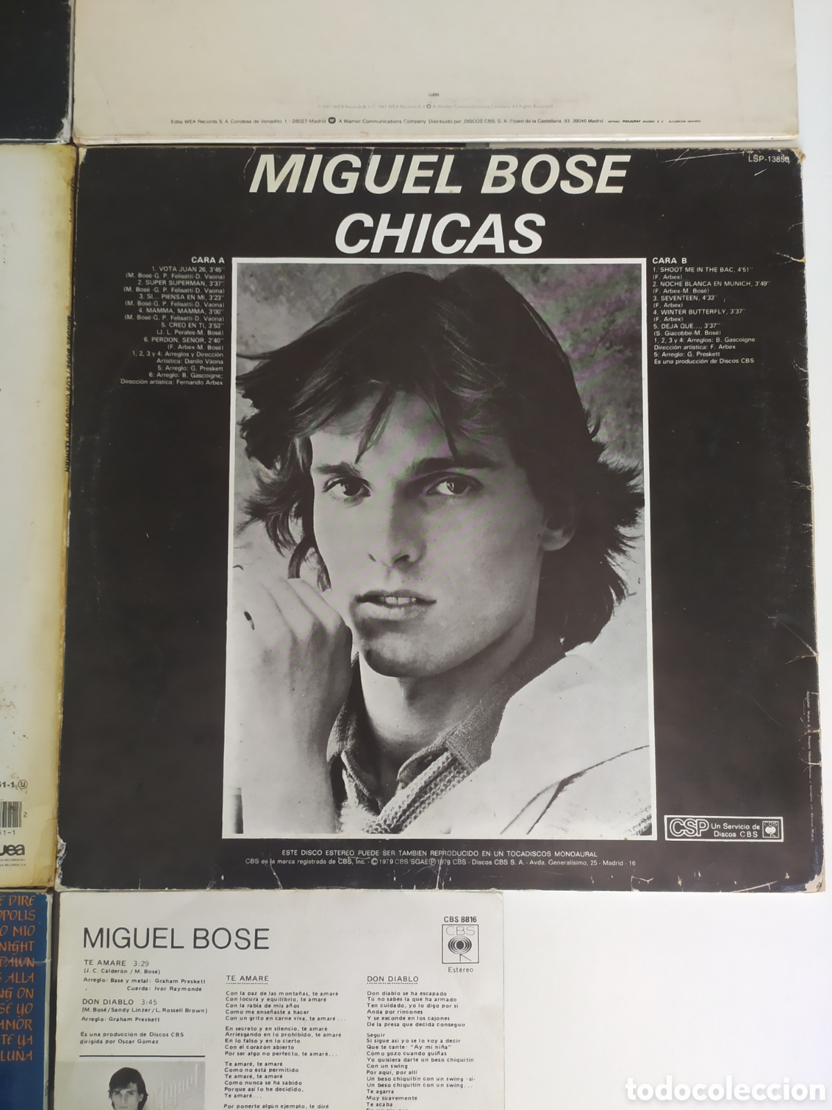 Discos de vinilo: Lote 7 vinilos Miguel Bos&eacute; - Foto 6