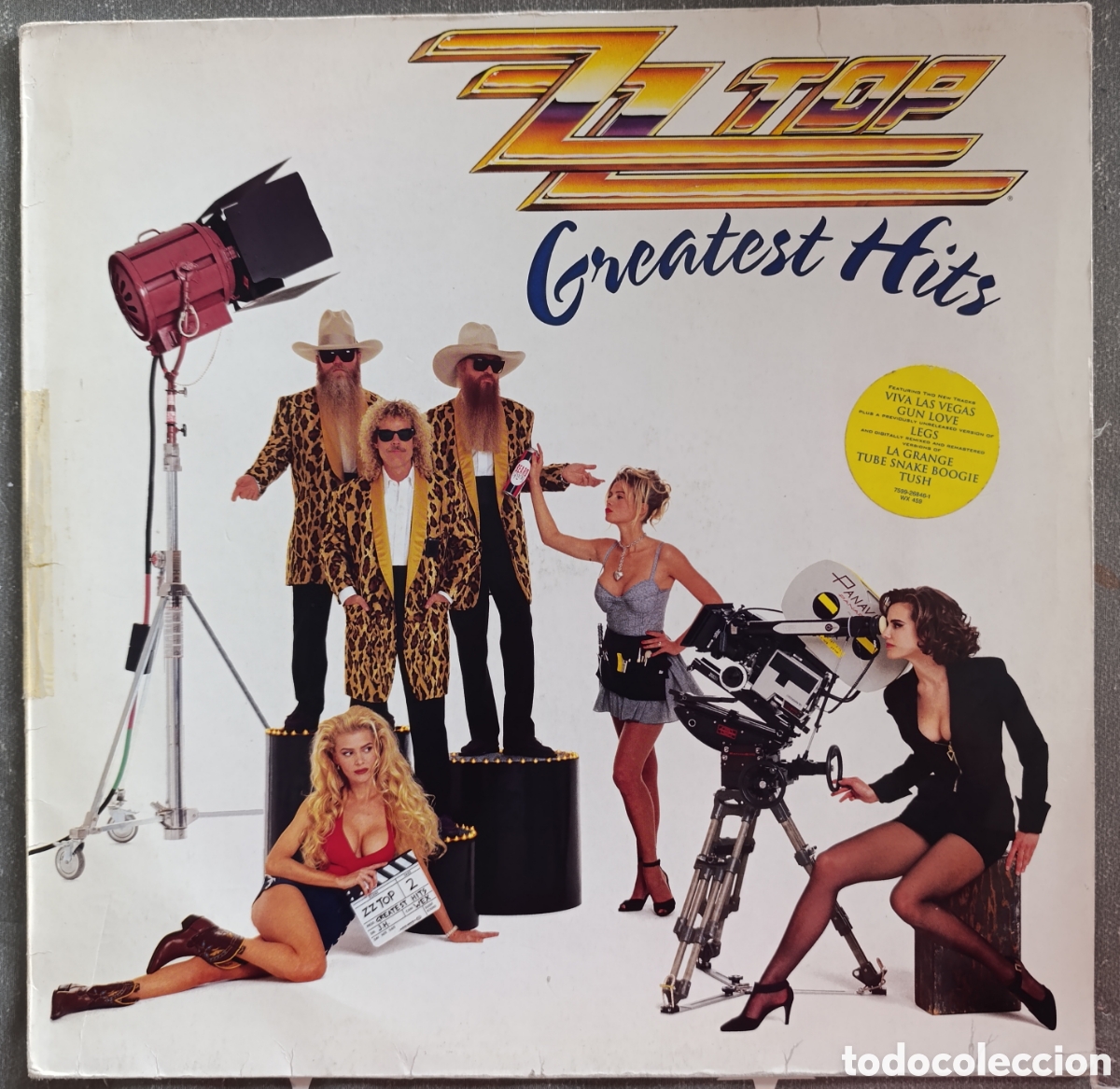 Discos de vinilo: ZZ TOP &ndash; GREATEST HITS LP 1992 EDICION EURPOPEA CON ENCARTE HARD ROCK METAL