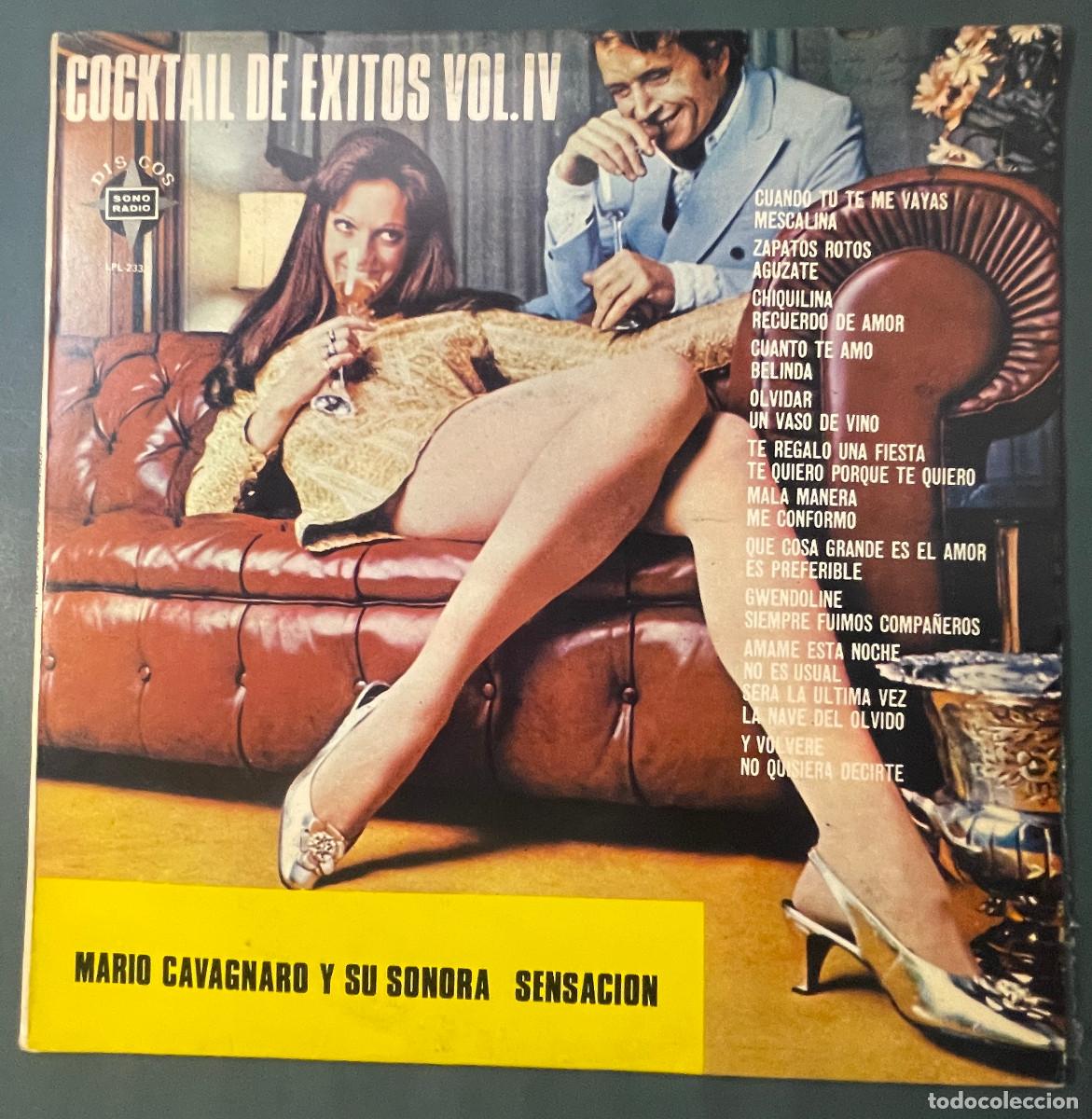 Discos de vinilo: MARIO CAVAGNARO Y SU SONORA SENSACION / COCKTAIL DE EXITOS VOL.IV / LP SONORADIO 19?? / PERU