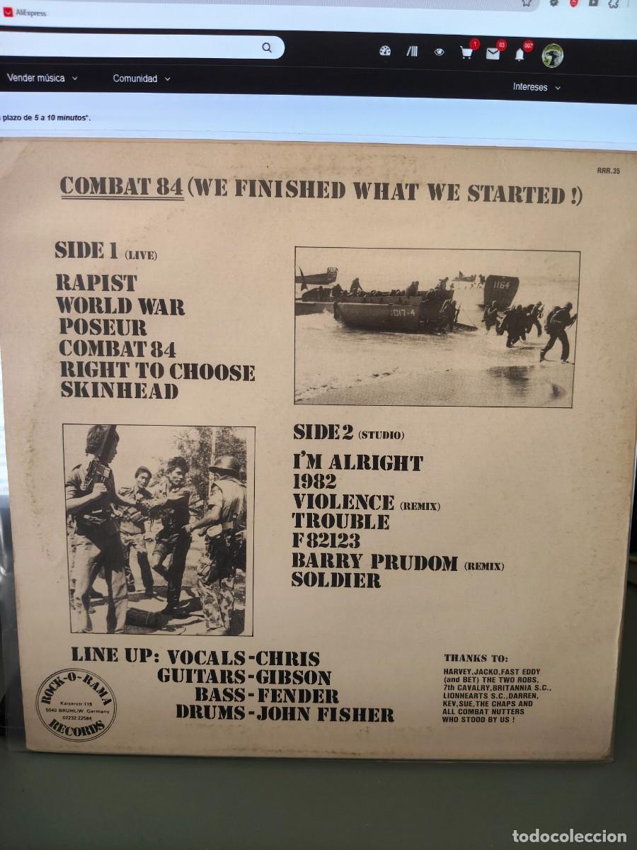 Discos de vinilo: COMBAT 84. SEND IN THE MARINES - Foto 2
