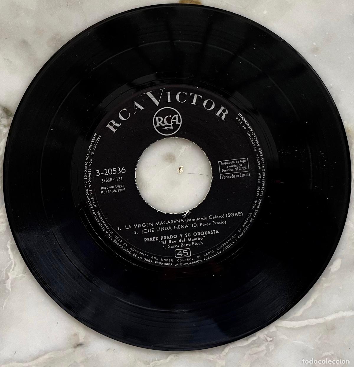 Discos de vinilo: PEREZ PRADO. LA VIRGEN MACARENA + 3 TEMAS. VINILO EP ESPA&Ntilde;A 1962