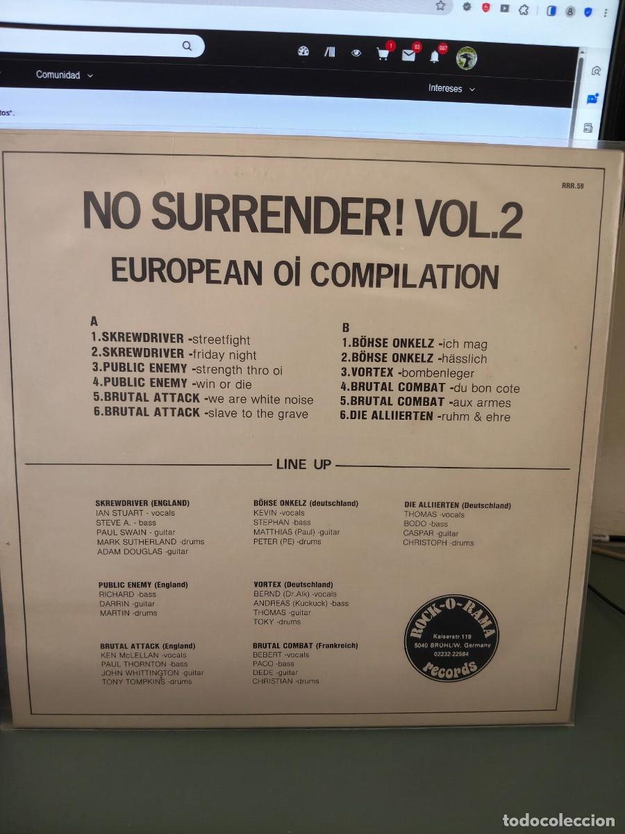 Discos de vinilo: NO SURRENDER! VOL.2. RRR - Foto 2