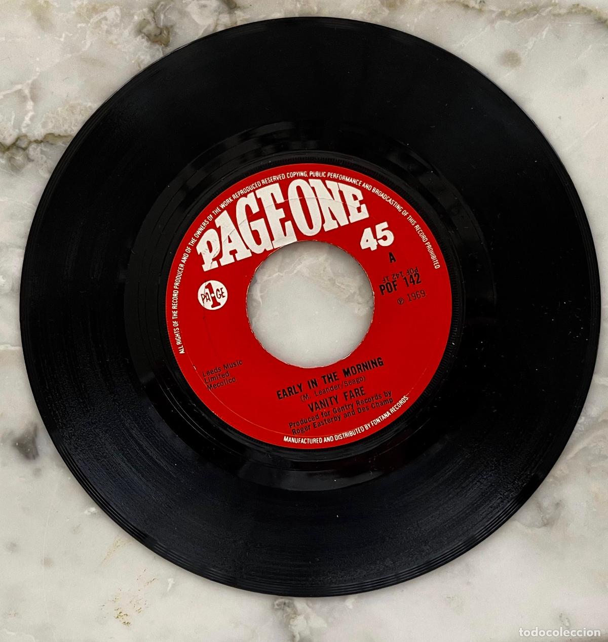 Discos de vinilo: VANITY FARE. EARLY IN THE MORNING /YOU MADE ME LOVE YOU. SINGLE ORIGINAL UK 1969
